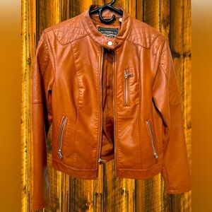 Women's Tan Leather Jacket